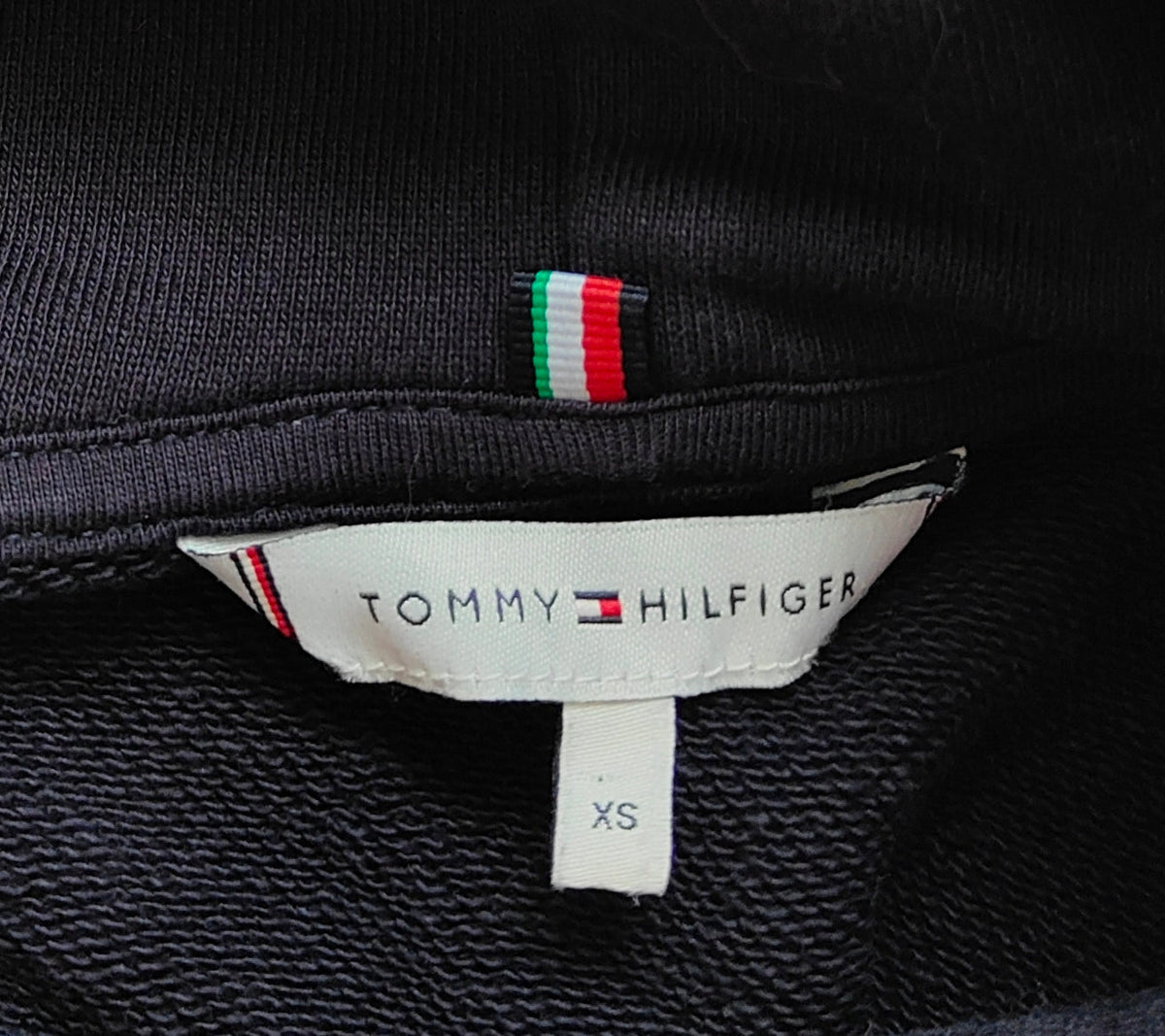 Tommy Hilfiger Logo Hoodie — Navy. Size Women's XS