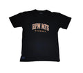 RPM MFG Co. Black Collegiate Graphic Tee — Men's Large