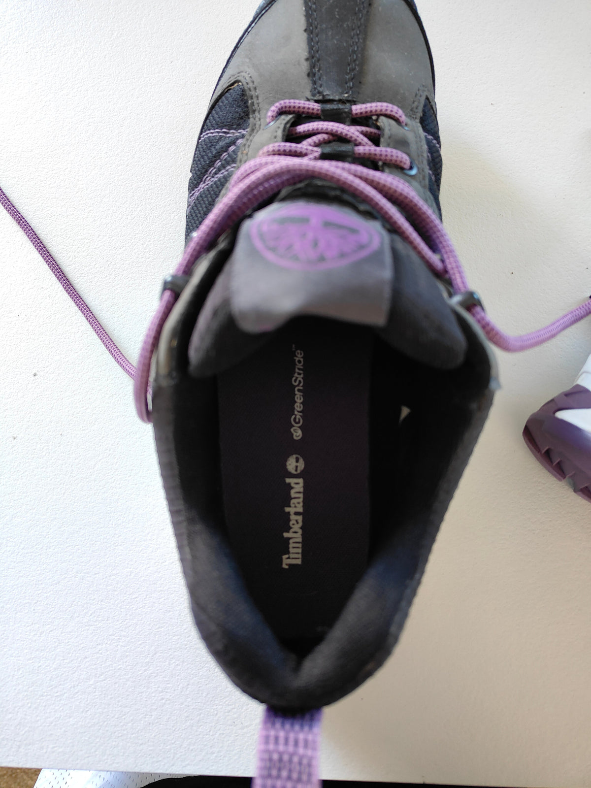 Timberland Women's Trail Sneakers – GreenStride | US 9W / EU 40 | Dark Grey & Purple