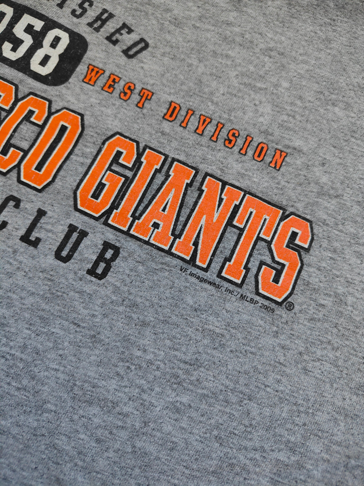 San Francisco Giants Baseball Club Tee — MLB Licensed 2009 · 2XL
