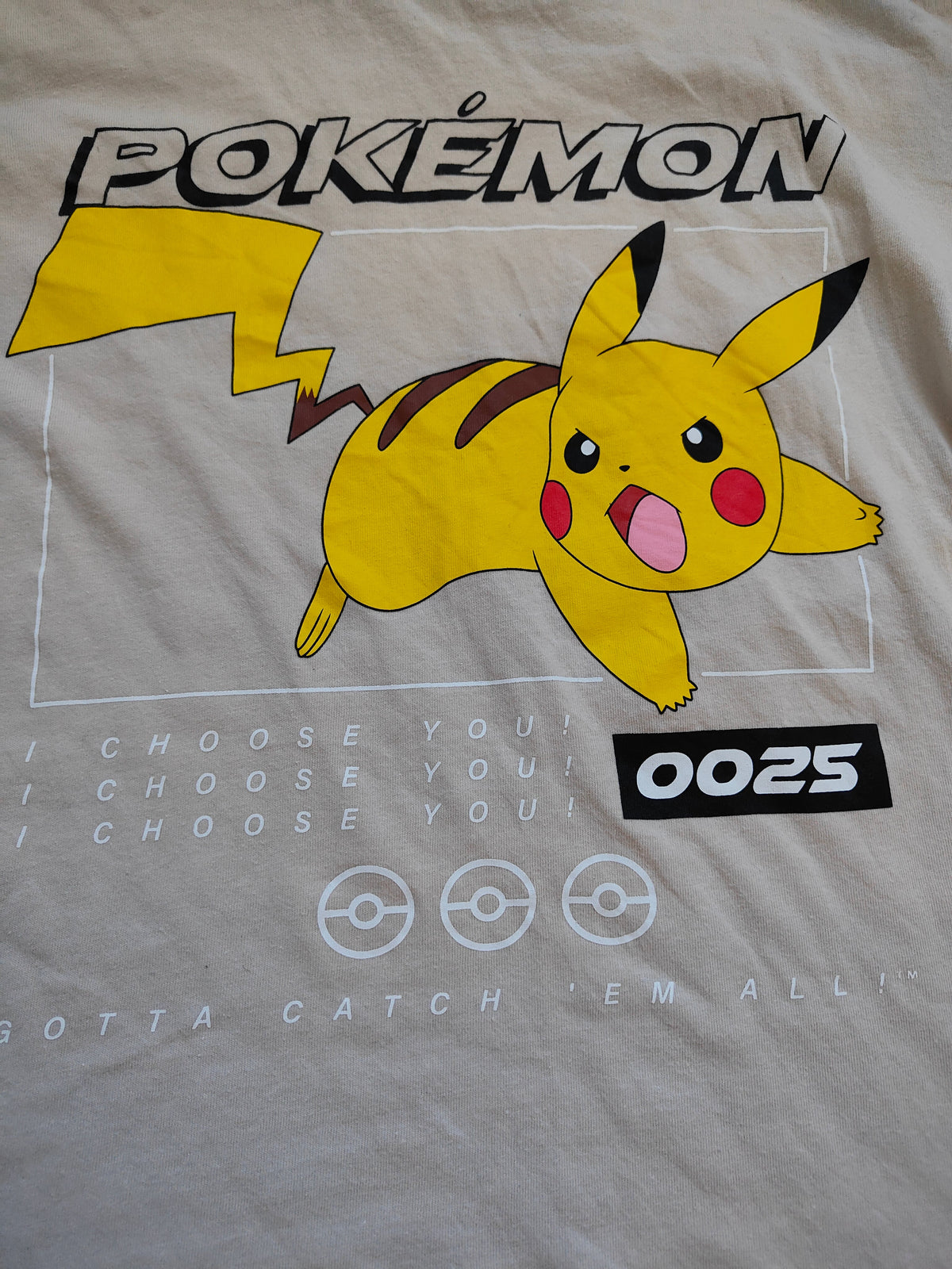 Pokémon Pikachu Graphic Tee — Size 14 Kids