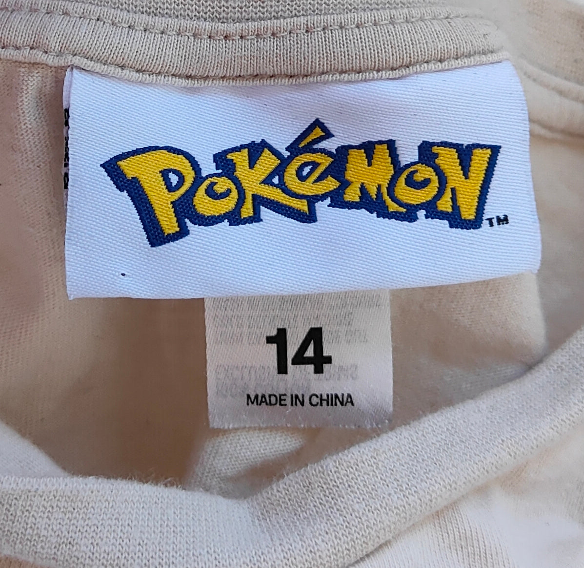 Pokémon Pikachu Graphic Tee — Size 14 Kids