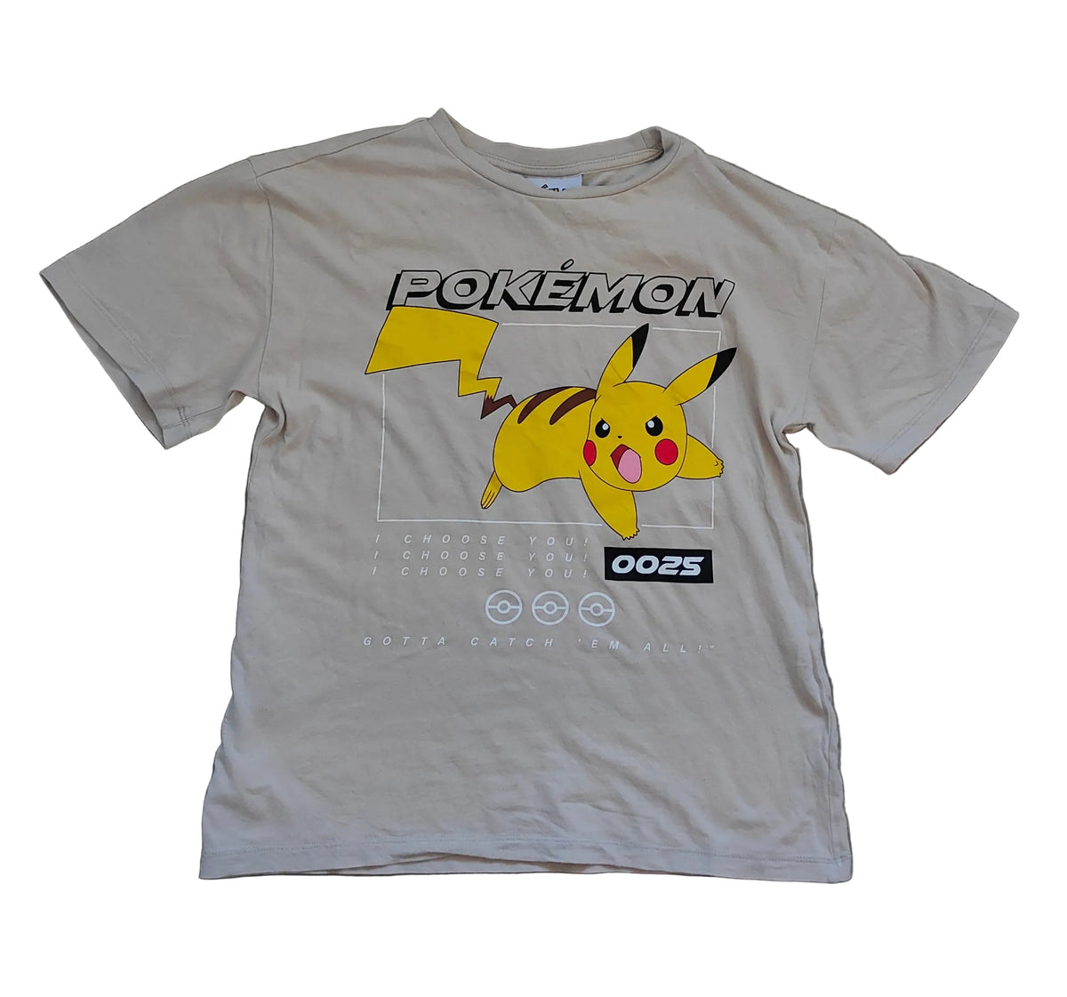 Pokémon Pikachu Graphic Tee — Size 14 Kids