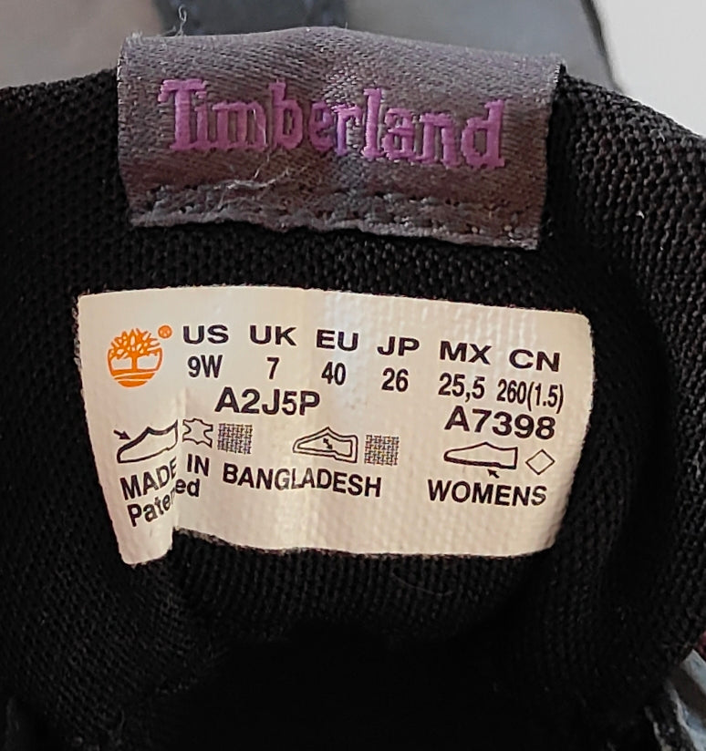 Timberland Women's Trail Sneakers – GreenStride | US 9W / EU 40 | Dark Grey & Purple