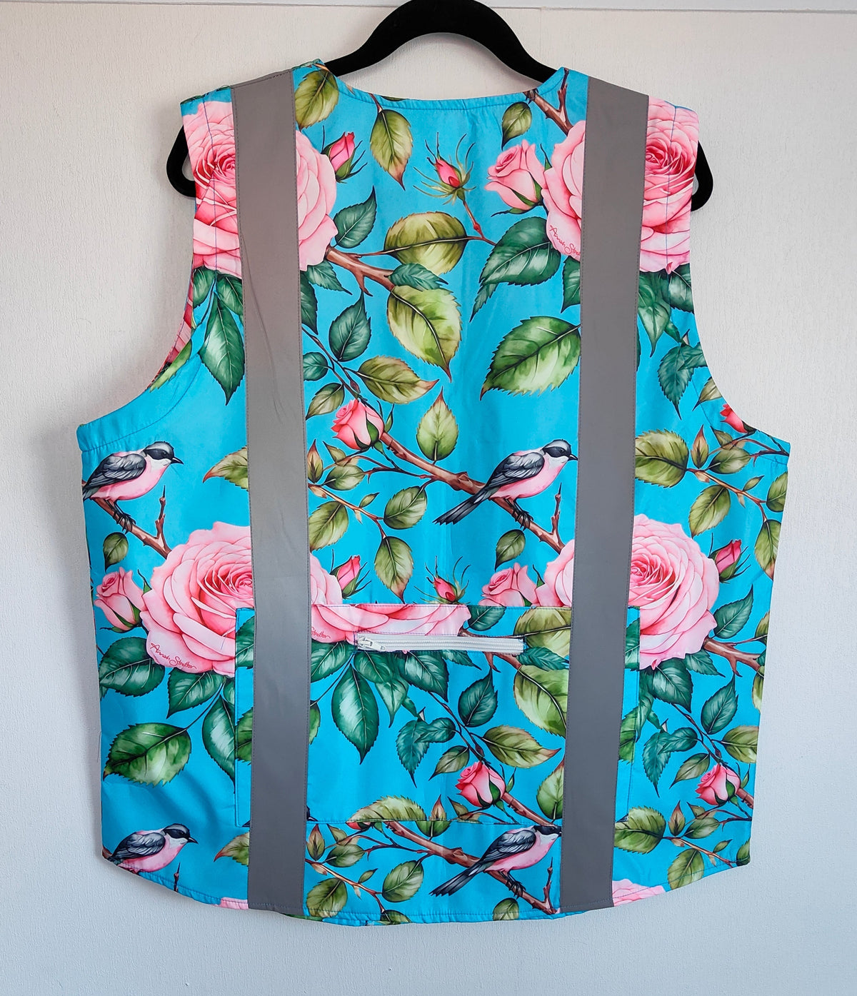 Annah Stretton Floral Hi-Vis Safety Vest – Size L/XL