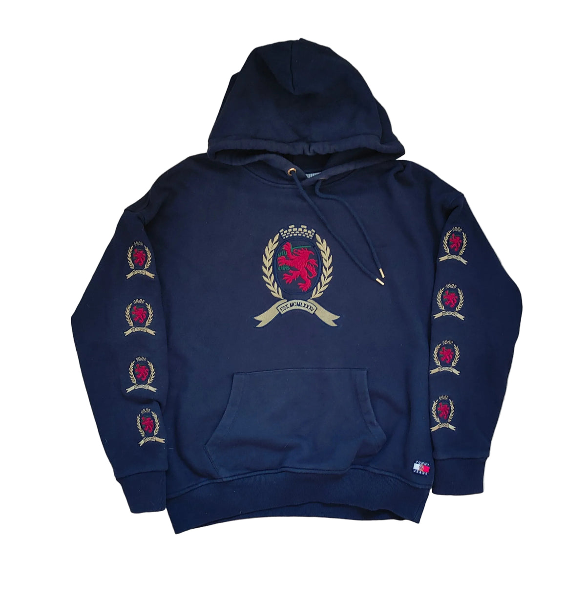 Tommy Jeans Crest Embroidered Hoodie — Size M