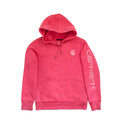 Light red Carhartt Relaxed Fit Sleeve Logo Hoodie — Women's XS —