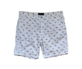 Rodd & Gunn Sports Fit Chino Shorts — Pointer Dog Print | White | W38