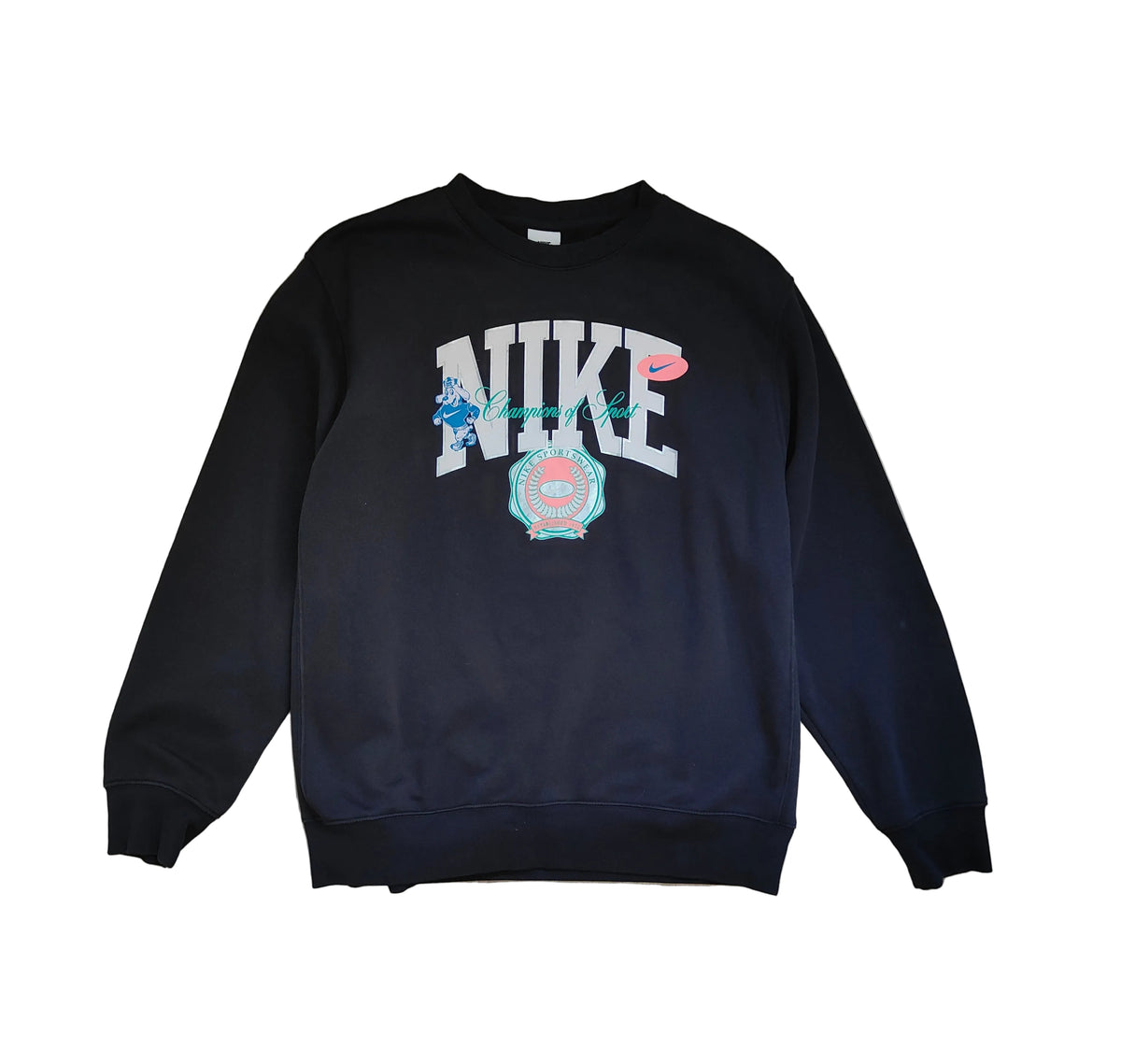 Near New Nike Champions of Sport Crewneck Sweatshirt – Black – Size L –