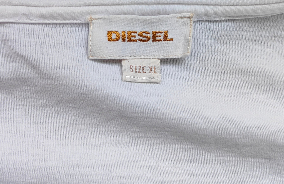 Diesel Ind. Mo. 978 Long Sleeve Tee – White – Size XL –