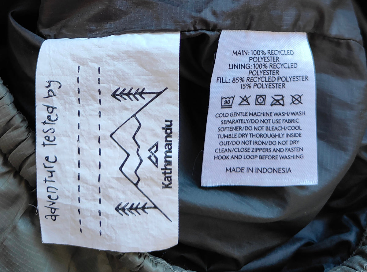 Kathmandu Heli Yeah! Kids Quilted Jacket — Olive | Size 10 (128–140cm)