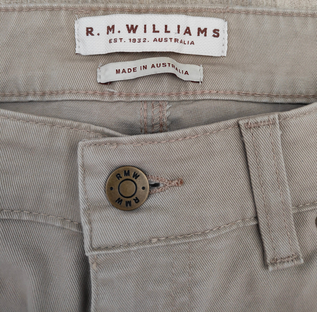 R.M.Williams Beige Cotton Pants – 32/32