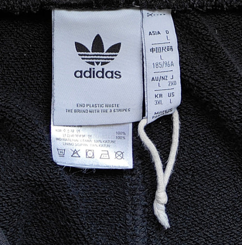 Adidas Originals 3-Stripe Sweatshorts – Black – AU/NZ L