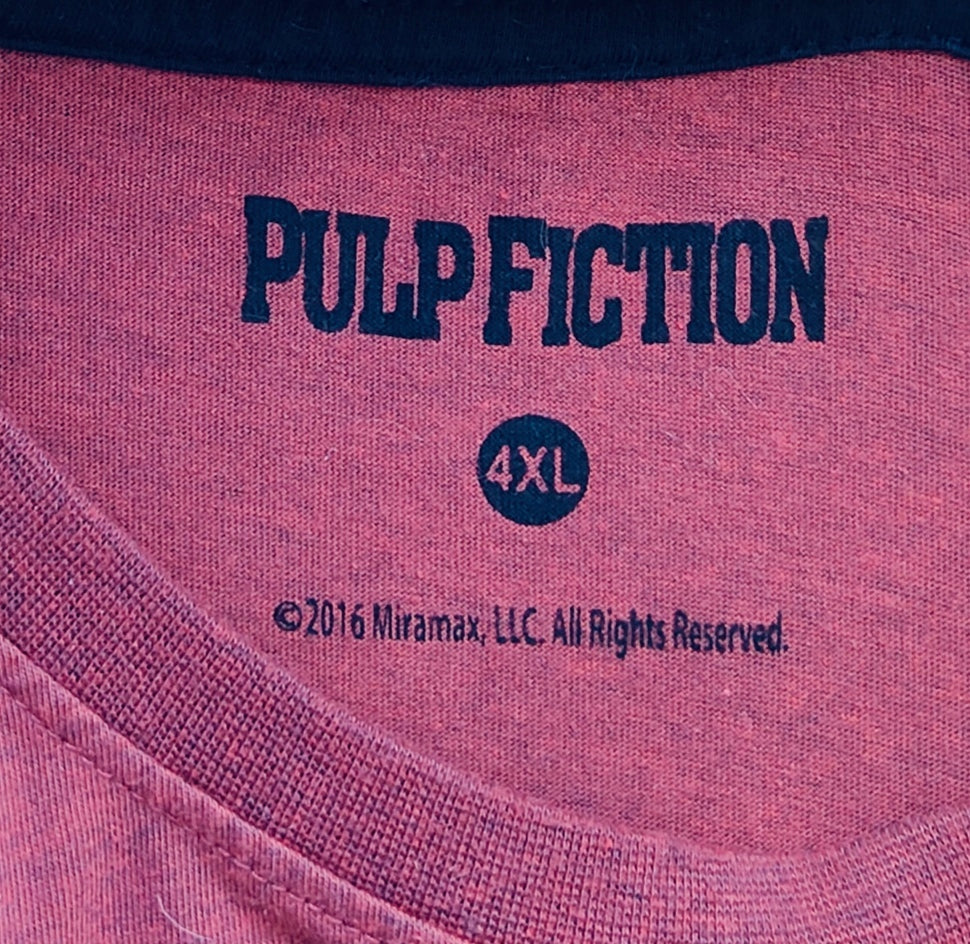 Pulp Fiction Jules Graphic T-Shirt – Dusty Rose – 4XL