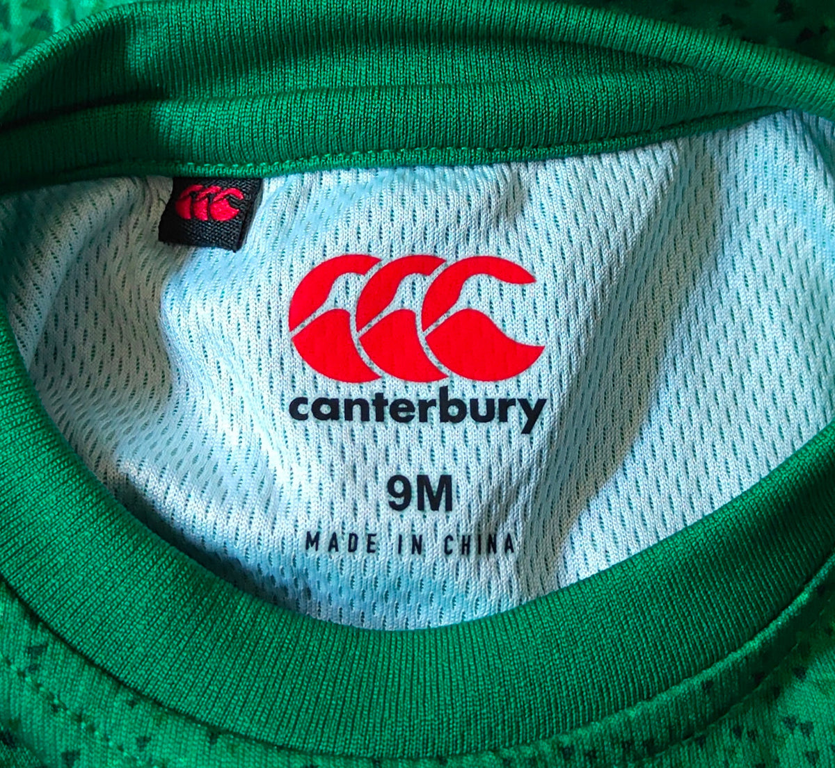 Canterbury Ireland Rugby Baby Jersey – Green – 9 Months