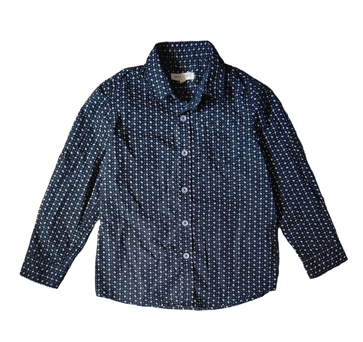 MAC + Ellie Paisley Print Cotton Shirt – Size 6