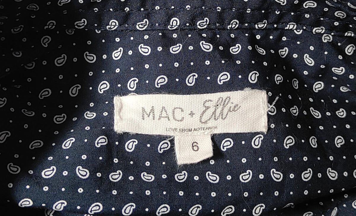 MAC + Ellie Paisley Print Cotton Shirt – Size 6