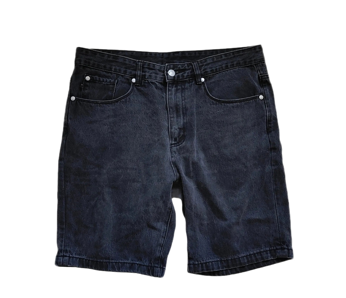 Federation Denim Shorts – Black, 34" Waist