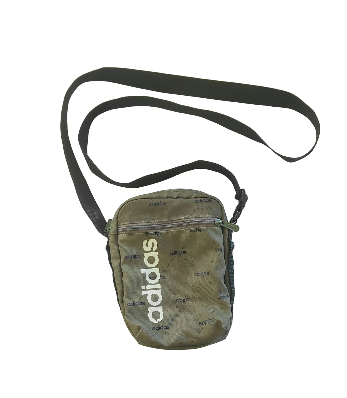Adidas Linear Festival Crossbody Bag — Olive Monogram