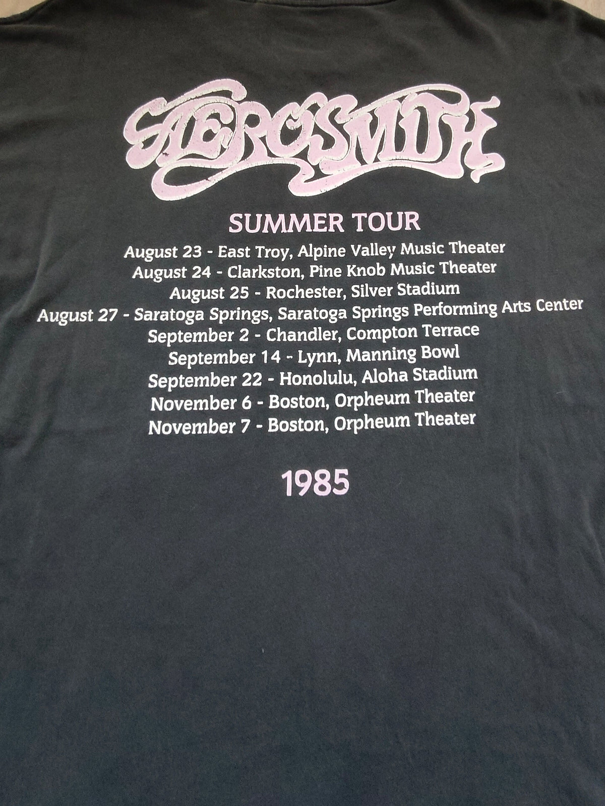 Aerosmith Summer Tour 1985 Tee – XL
