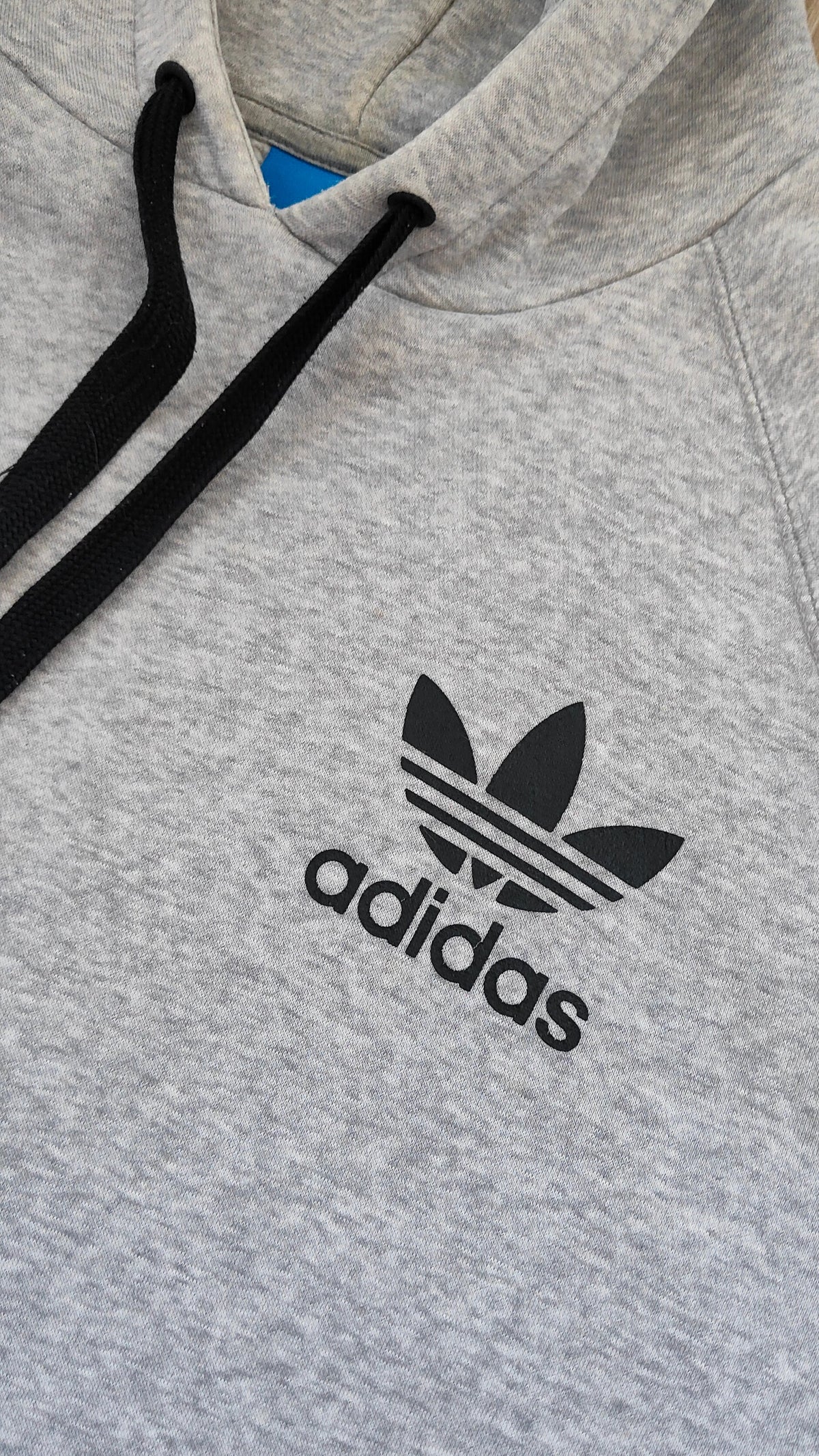 Adidas Originals Trefoil Pullover Hoodie — Grey Marl / Size L