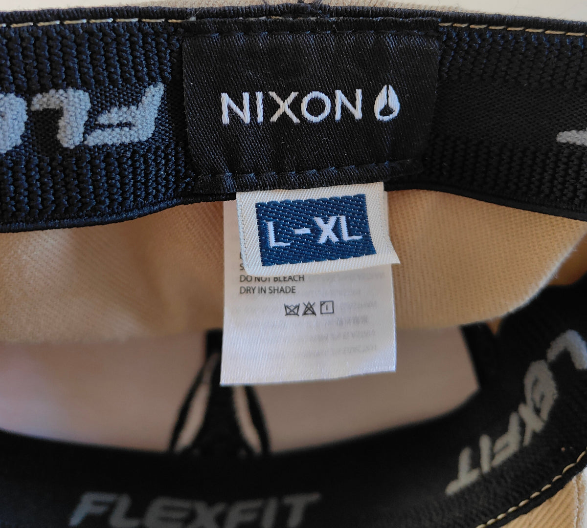 Nixon Deep Down Flexfit Cap — Khaki (L/XL)