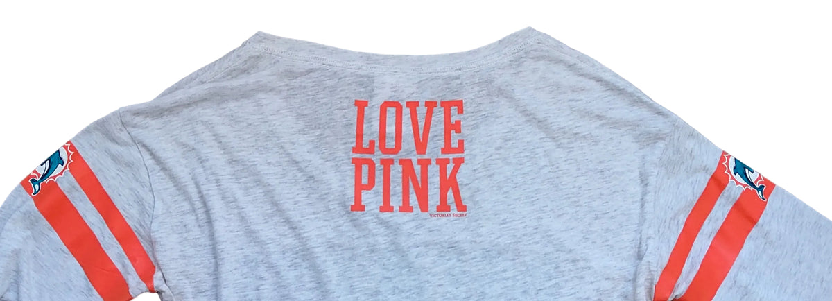PINK by Victoria's Secret Miami Dolphins x NFL 3/4 Sleeve Top – Women's XS