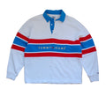 Tommy Hilfiger Striped Rugby Polo — Men's Small (Oversized Fit)
