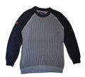 Superdry Premium Knitwear Co. Crew Sweater — Grey/Navy XL