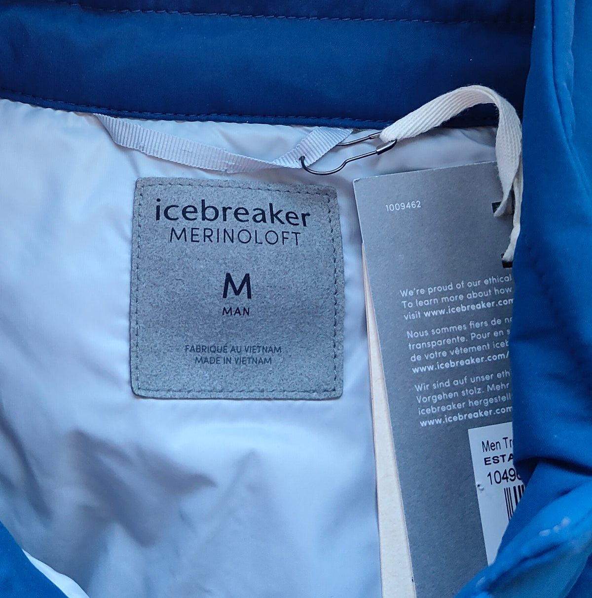 Icebreaker Merino Loft Jacket — Men's Medium (NWT)
