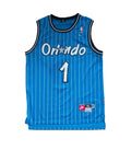 Vintage 1995 Nike Orlando Magic Penny Hardaway #1 NBA Jersey — Blue Pinstripe — XL