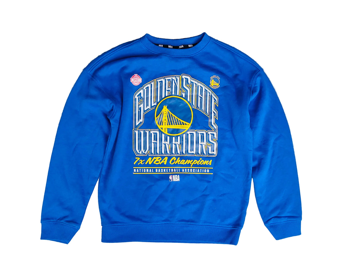 NBA Golden State Warriors 7x Champions Crewneck Sweatshirt — Youth 2XL