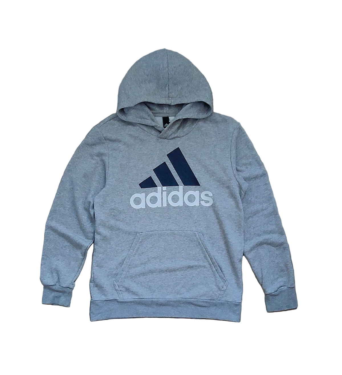 Adidas Essential Logo Hoodie – Grey (Size M)
