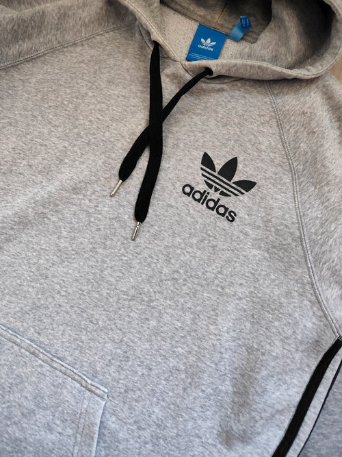 Adidas Originals Trefoil Pullover Hoodie — Grey Marl / Size L