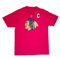 Chicago Blackhawks Jonathan Toews #19 Captain Tee — Reebok NHL Size Medium