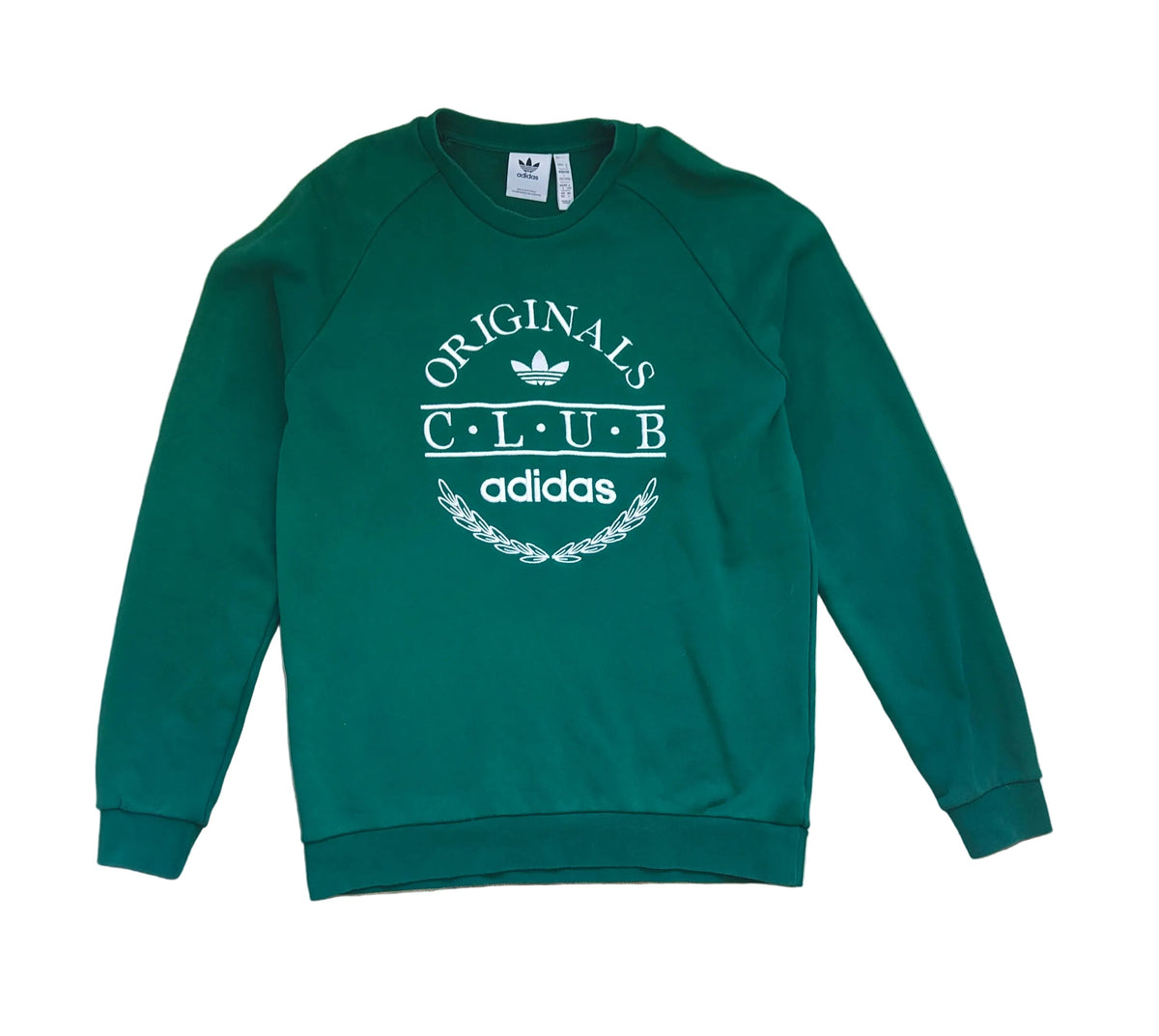 Adidas Originals Club Crew Sweatshirt – Forest Green – Size L
