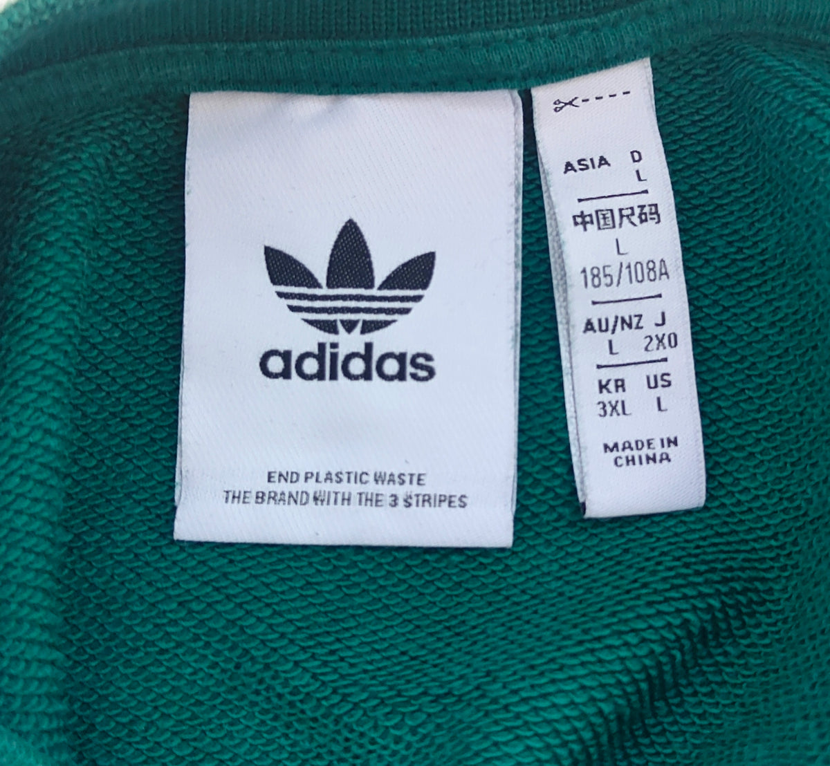 Adidas Originals Club Crew Sweatshirt – Forest Green – Size L