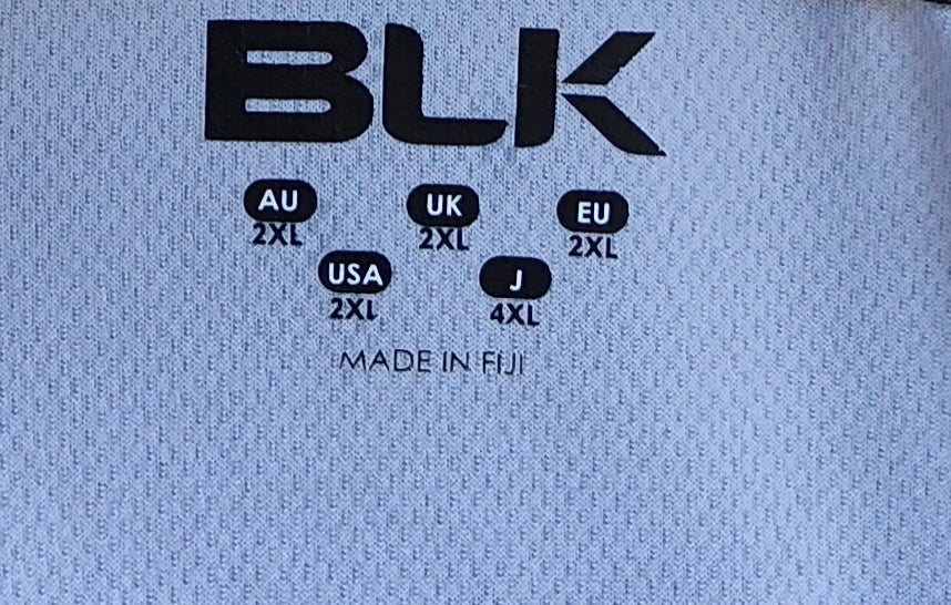 BLK Fiji Rugby Jersey – Black – Size 2XL