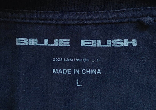 Billie Eilish Hit Me Hard and Soft Tour Tee – Size L