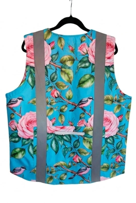 Annah Stretton Floral Hi-Vis Safety Vest – Size L/XL