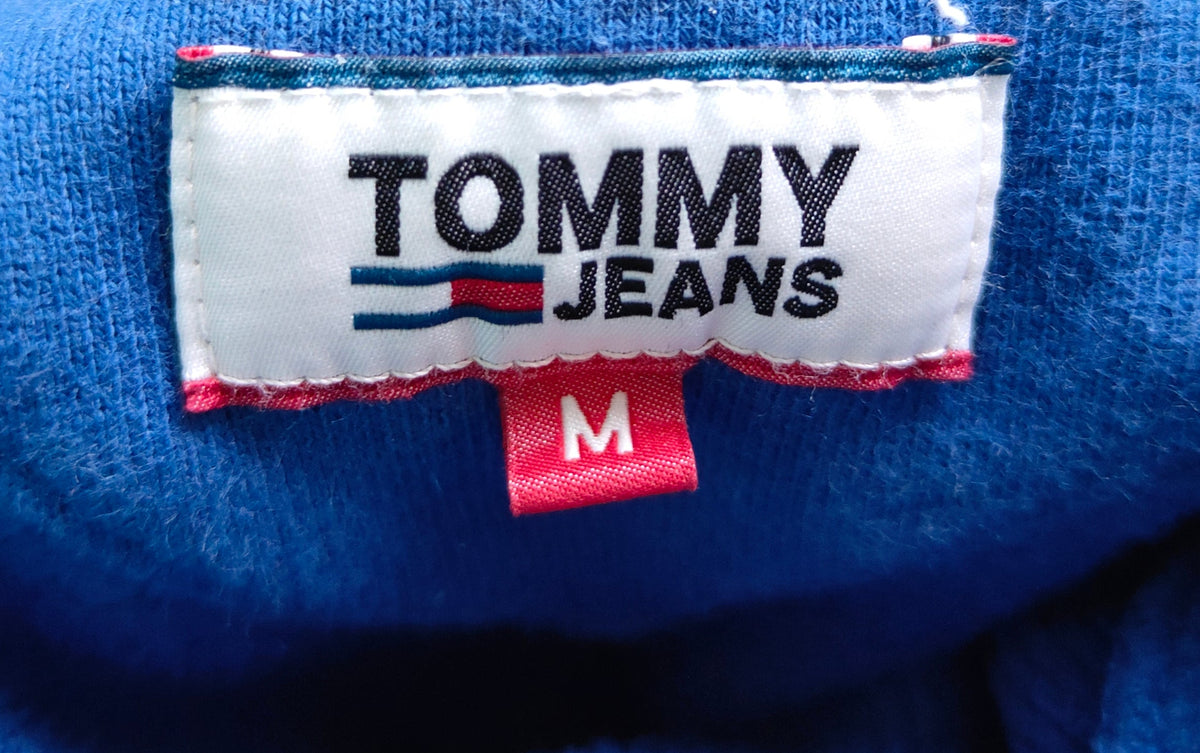 Tommy Jeans Arched Logo Hoodie – Royal Blue – Men's M