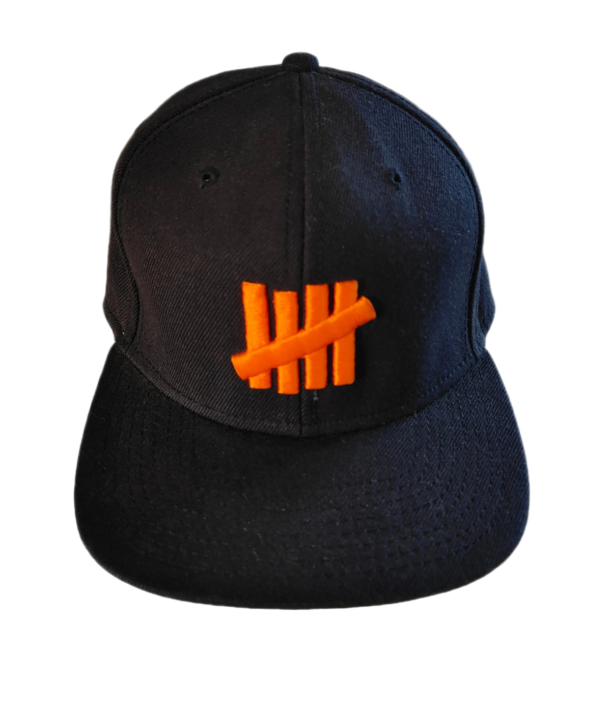 Undefeated Snapback – Black / Orange Logo