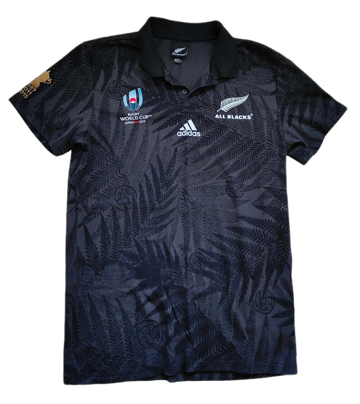 All Blacks x Adidas Rugby World Cup Japan 2019 Polo – Men's M
