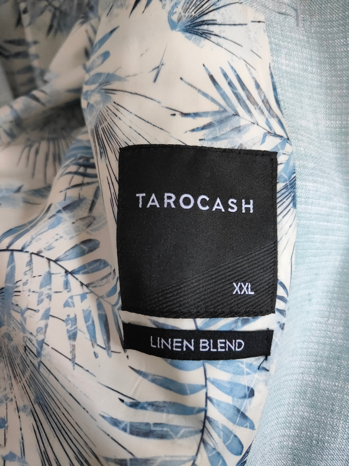 Tarocash Linen Blazer — Mint Green | Men's XXL