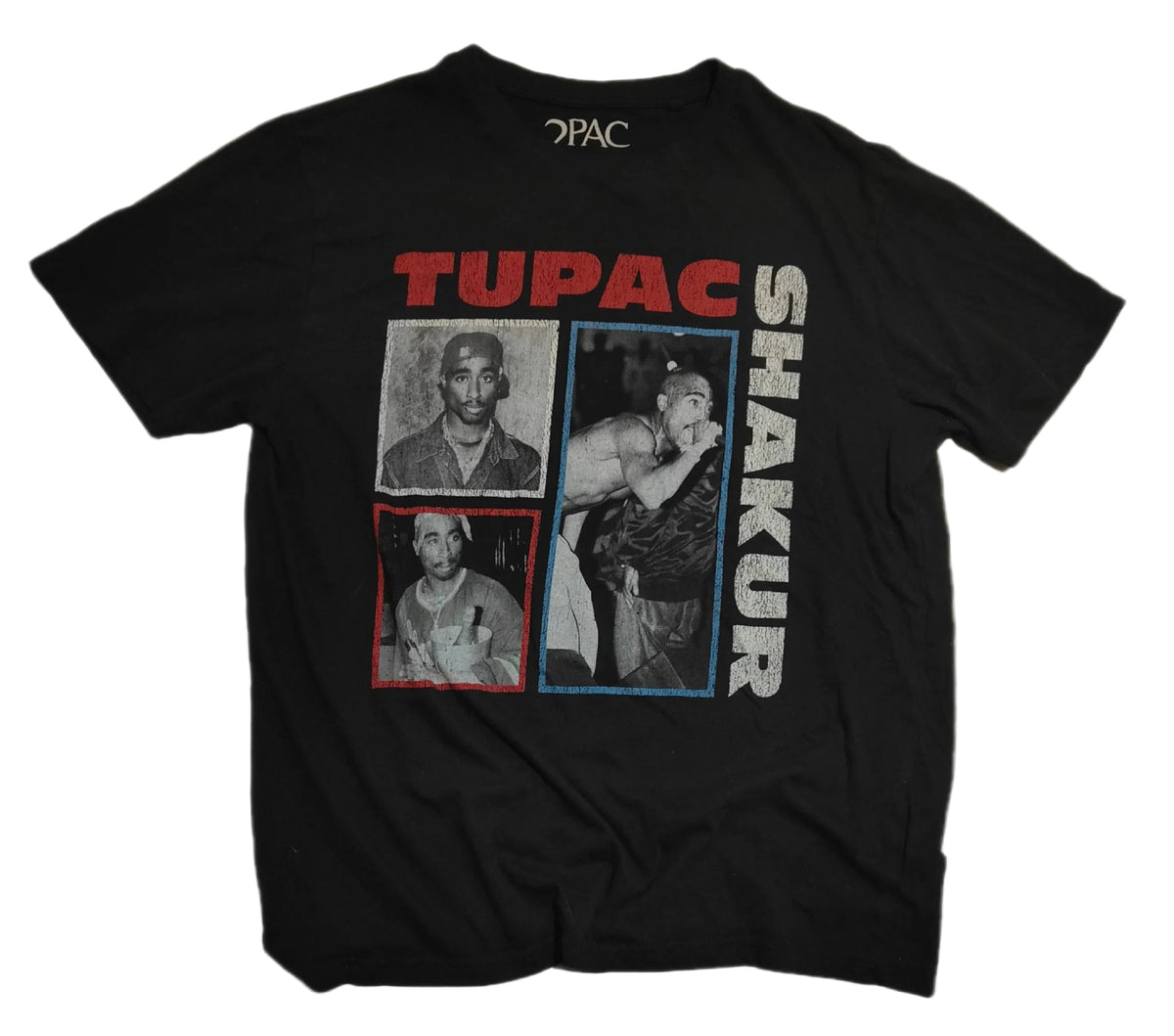 Tupac Shakur Photo Grid Tee – Black