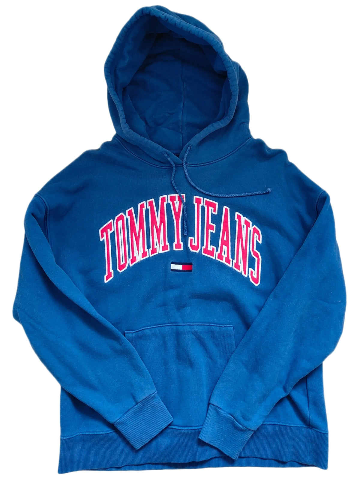 Tommy Jeans Arched Logo Hoodie – Royal Blue – Men's M